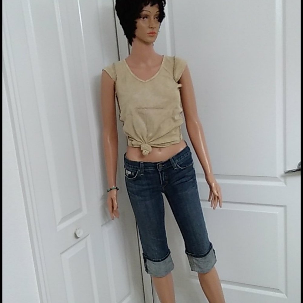 Juicy Couture Vintage Capri Jeans Size 26 100% Cotton
